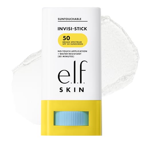 e.l.f. SKIN Suntouchable Invisi-Stick Face Sunscreen SPF 50 - 0.63 oz, Clear & Lightweight