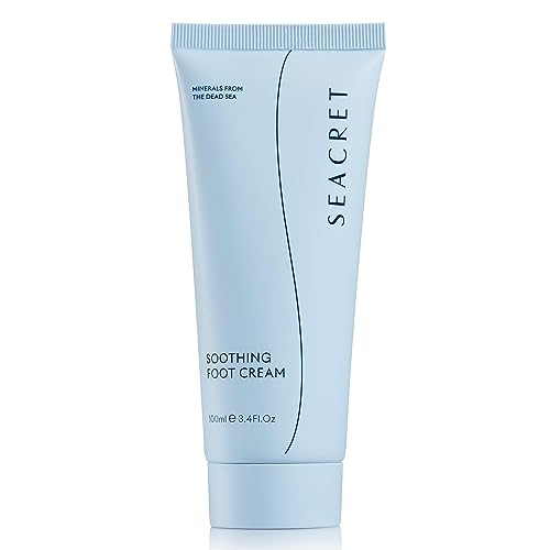 SEACRET Dead Sea Foot Cream 3.4 Fl Oz – Deep Moisturizing Heel Repair with Shea & Tea Tree Oil
