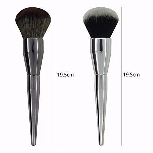 DANNEASY Nail Dust Brush Set - 2pcs Luxury Acrylic Nail Art Duster (Dark Set)