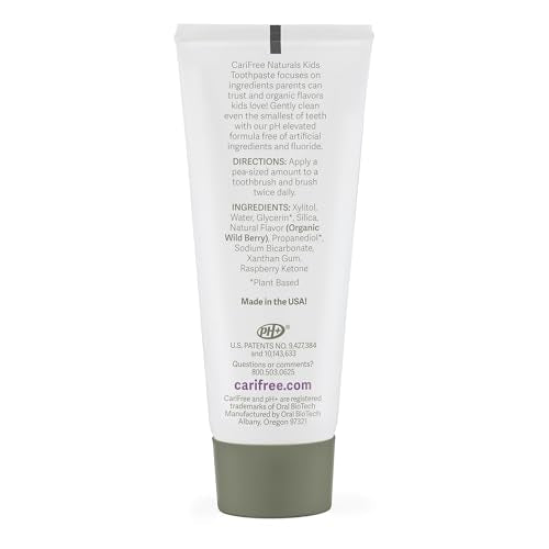 CariFree Kids Fluoride-Free Toothpaste - Organic Wild Berry, 2.4oz