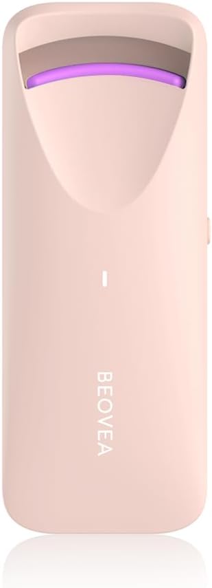 Heated Eyelash Curler - Travel-Friendly Electric Curler with Heat Sensitive Silicone Pad | Fast Heat-Up in 8 Seconds, Rechargeable Mini Size