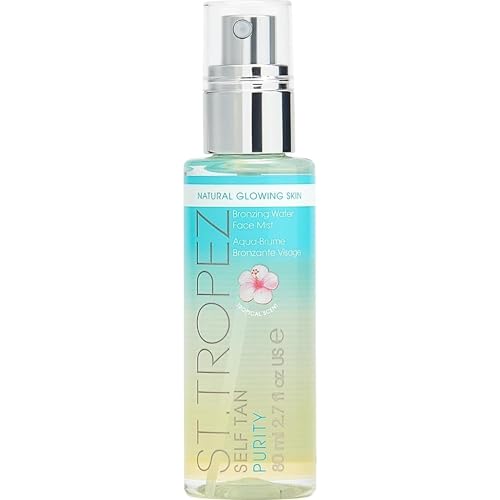 St. Tropez Self Tan Purity Face Mist, Natural Sunkissed Glow Face Tan with Hyaluronic Acid & Antioxidants, Vegan, Natural & Cruelty Free Face Care, 2.7 Fl Oz