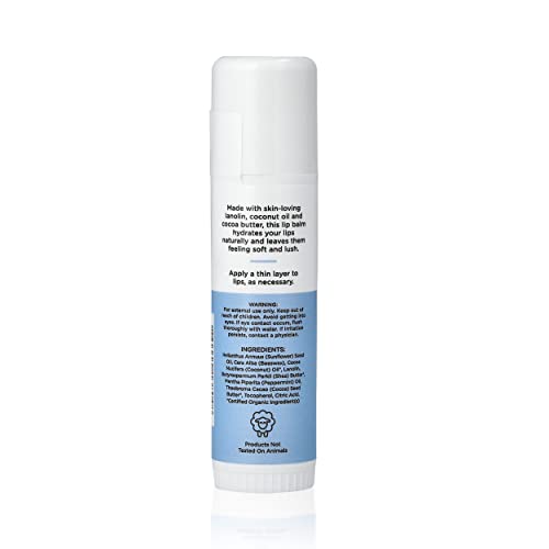 Peppermint Lanolin Lip Balm Stick | High Meadow Moisturizing Lip Care