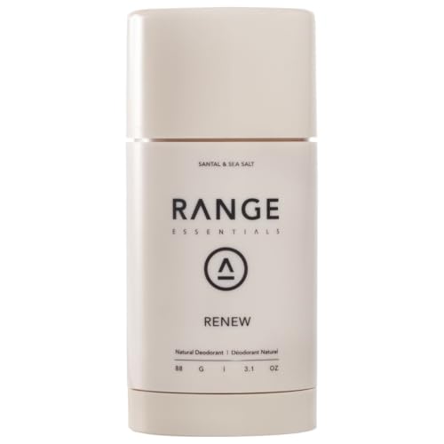 Range Essentials Natural Deodorant, Renew Santal & Sea Salt, 3.1 oz
