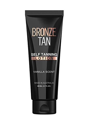 Self Tanning Lotion for Face & Body - No Color Guide, Hydrating, Vanilla Scent 200mL
