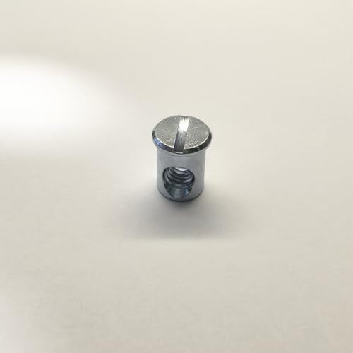 IKEA-Compatible Cross Dowel Nut Sleeve - Steel Replacement Parts, 4-Pack
