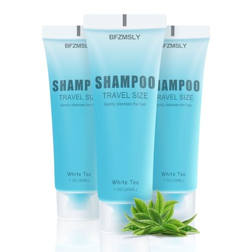 30 Pack Travel Size Shampoo, 1 oz White Tea Scent for Guests & Hospitality