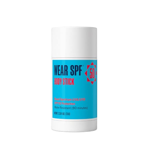 WearSPF SPF 50 Sunscreen Body Stick - Hydration-Locking Formula (1-Pack)