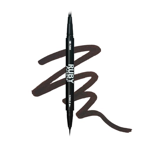 Ruby Kisses Go Brow Microblading Eyebrow Pen - Waterproof Dual-Ended Tool
