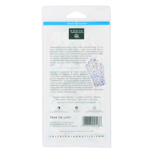 Earth Therapeutics Moisturizing Facial & Foot Care Gloves Set - 2 Count