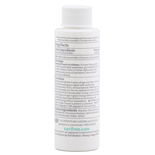 CariFree Fluoride Mouthwash Travel Size Pack of 5 - Mint Flavor