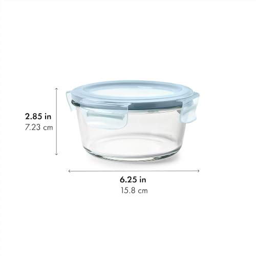 OXO Good Grips 2-Cup Glass Food Storage Container - Arctic Blue