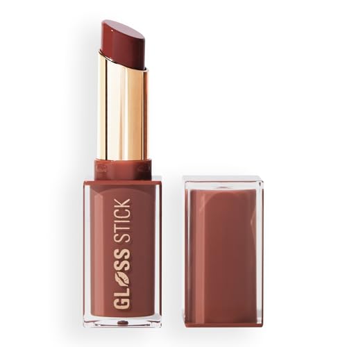 Revolution Pout Lip Gloss Stick - Toffee Nude | Hydrating & Pigmented