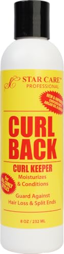 Curl Back Curl Keeper 8oz - Bouncy Curl Activator & Moisturizer with Biotin & Argan Oil for All Curly Hair Types