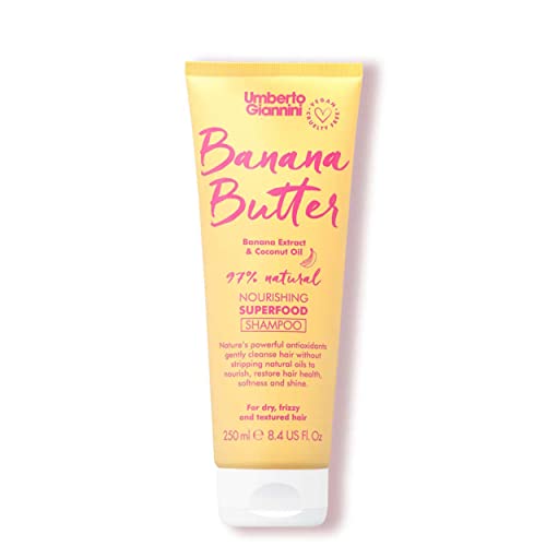 Umberto Giannini Banana Shampoo - Nourishing Superfood for Dry, Frizzy Hair