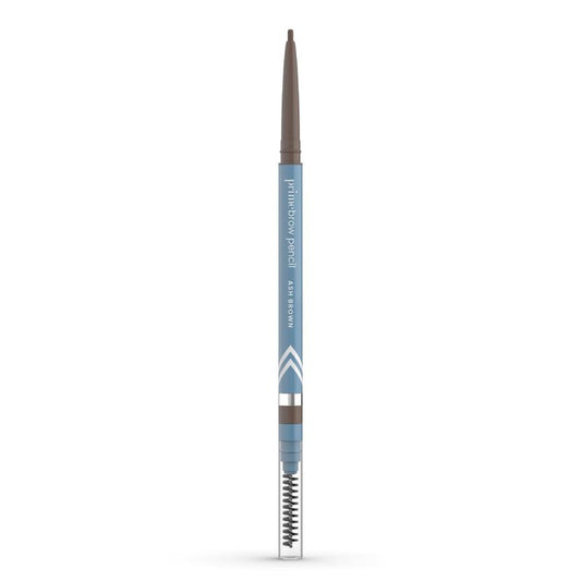 PrimeBrow Pencil for Mature Women - Ultra-Precise Tip for Natural Hair-Like Strokes | Smudge-Proof & Long-Lasting (Ash Brown)