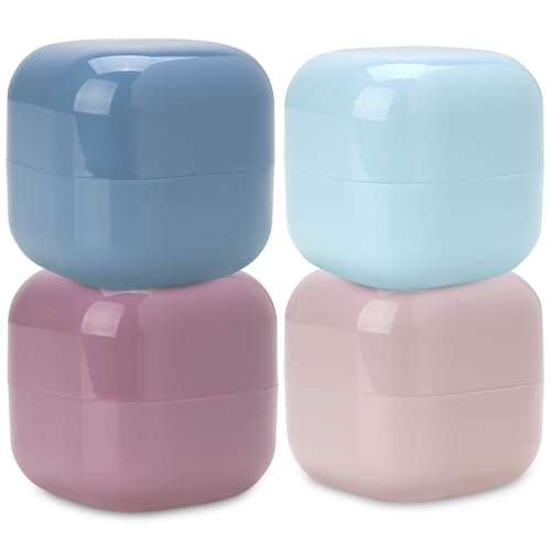 Bliss Travel Jars Set - 4 Pack 0.5oz Leak-Proof Containers with Spatula - Multi/One Size