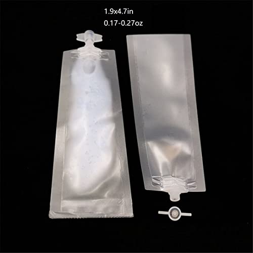 NATX 50Pcs Travel Cosmetic Pouch Bags 5ml Empty Liquid & Cream Packaging