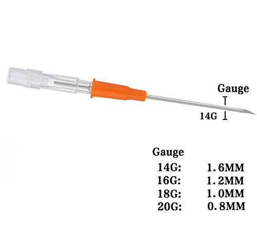 14G Surgical Steel Piercing Needles Pack of 5 - Body Piercing Tool