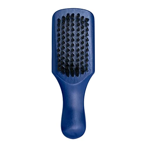 Johnny B. Compact Barber Brush with Soft Nylon Bristles - Blue