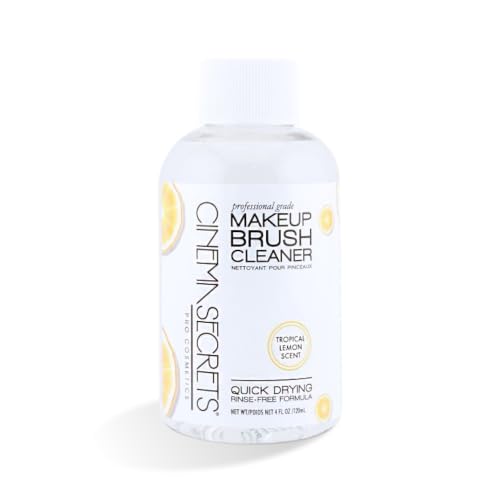 Cinema Secrets Makeup Brush Cleaner - 4 Fl Oz Rinse-Free Solution