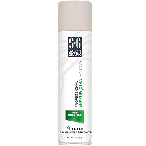 Salon Grafix Extra Super Hold Hairspray - 10 oz (2 Pack)