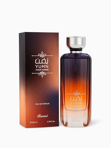 Rasasi Yumn Men Eau de Parfum Spray 3.38 oz - Amber Woody Fragrance