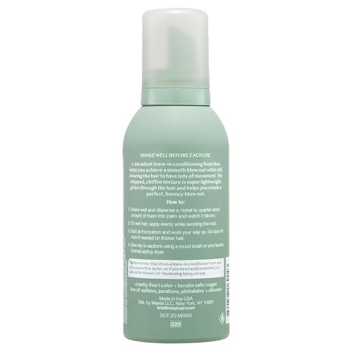 Kristin Ess 4-in-1 Heat Protectant Hair Mousse for Volume & Shine