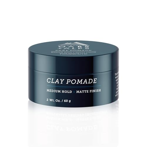 Oars + Alps Clay Hair Pomade for Men, Medium Hold & Matte Finish, 2oz