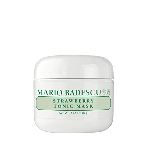 Mario Badescu Strawberry Tonic Mask - Refreshing Clay Mask for Dull Skin, 2 Oz