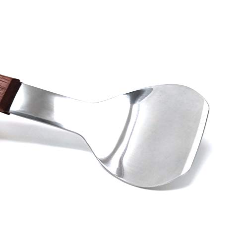 Honbay Stainless Steel Ice Cream Scoop with Wooden Handle