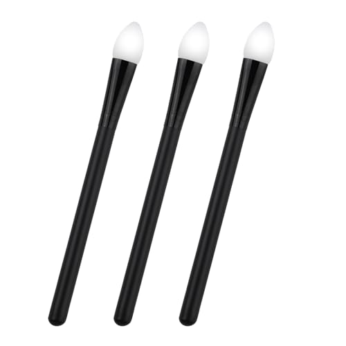 3 Pcs Silicone Makeup Applicator Brushes for Eyeshadow & Lip Mask
