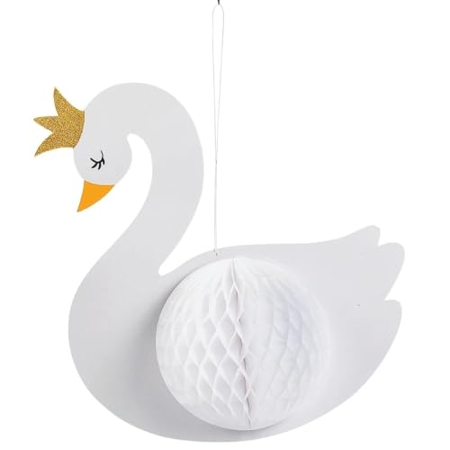 Sweet Swan Hanging Decor - 3 Piece Baby Shower Garland