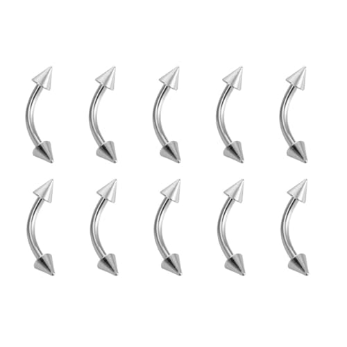 Juland 120 PCS Body Piercing Kit - Surgical Steel Rings & Plugs
