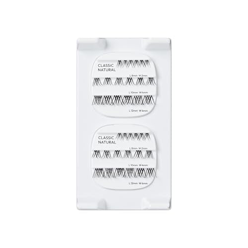 Falscara Studio Classic Natural False Eyelash Clusters - 36 Wisps, 8mm-12mm, Contact Lens Friendly, Reusable