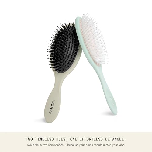 Remilia Ocean Vegan Paddle Hair Brush for Detangling and Frizz Control