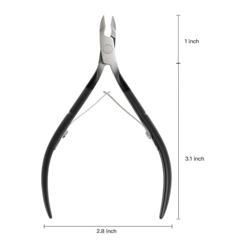 Criyar Black A1-5 Stainless Steel Cuticle Nippers - Precision Nail Clippers