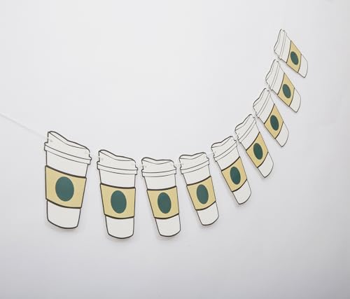 Coffee Birthday Party Banner - Festive Cafe Decorations