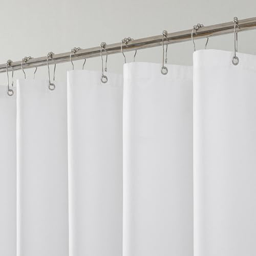 Water-Repellent Polyester Shower Curtain Liner 36x72 - Quick Dry & Magnetic