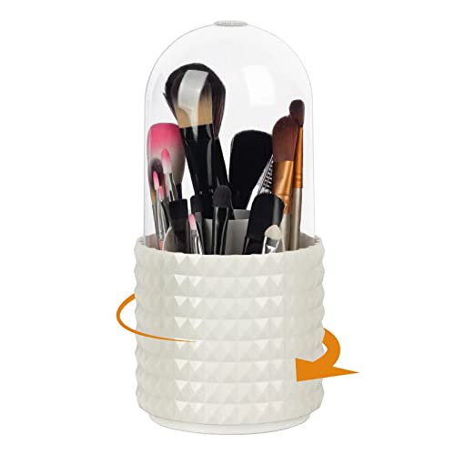 360° Rotating Makeup Brush & Pen Organizer - Multi-Functional Desktop Storage