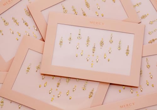 KARIZMA Deepika Mini Bindis Multi Pack - Crystal Face Jewels for Festivals & Glam Looks