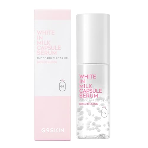 G9SKIN White In Milk Capsule Serum - Hydrating Korean Face Serum, 50ml