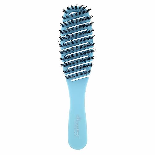 Creative Flex Petite Hair Brush - Boar Bristle & Nylon for Gentle Detangling