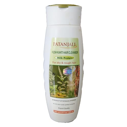 Patanjali Kesh Kanti Milk Protein Hair Cleanser 200ml - Natural Hair Care for Strength & Shine