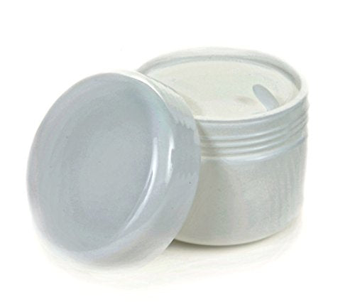 Vivaplex 24 Pack White 2 oz Cosmetic Jars with Dome Lids