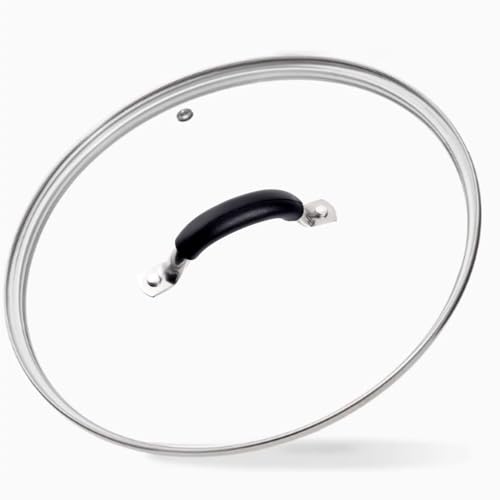 8-Inch Tempered Glass Lid for Cast Iron Skillets & Dutch Ovens