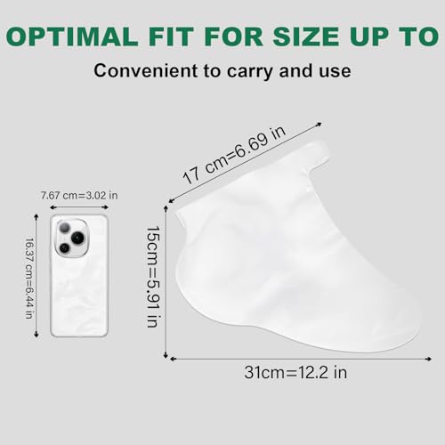 300PCS Extra-Large Disposable Foot Covers for Moisturizing & Spa Care