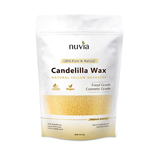 Candelilla Wax 100% Pure & Natural Vegan - 4 oz Granules