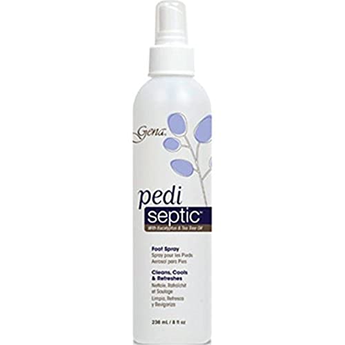 Gena Pedi-Septic Foot Spray with Eucalyptus & Tea Tree Oil - 8 oz Odor Control Sanitizer