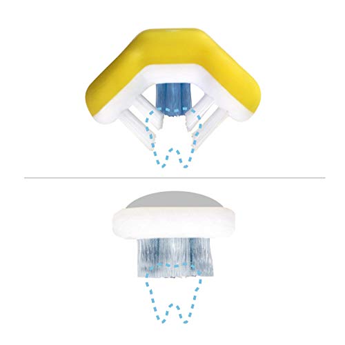 Frida Baby Triple-Angle Toothhugger Toddler Toothbrush (2-Pack, Yellow)